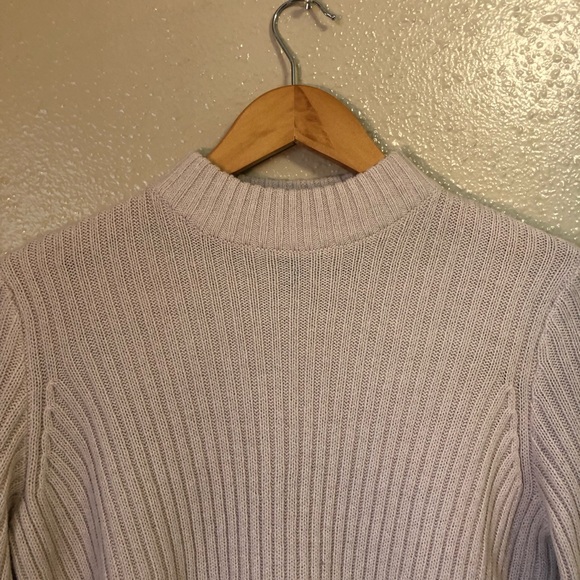 Small cropped turtle neck sweater pale pink - Picture 2 of 4